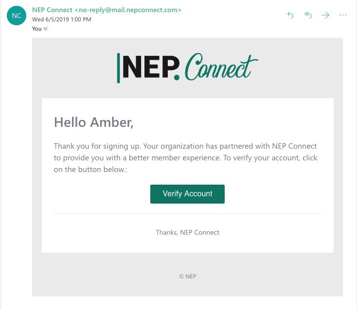 NEP Connect Registration